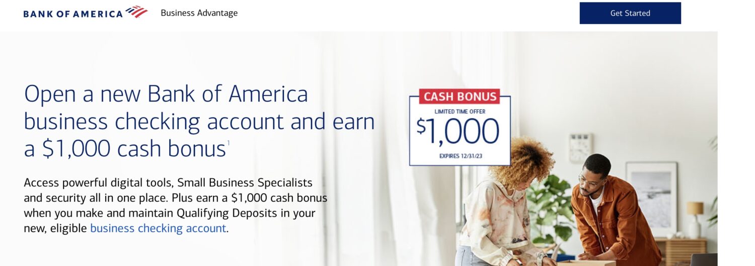 Bank of American Business Checking 介绍【1000 开户奖励;对信用卡返现最高 75 加成】 美国