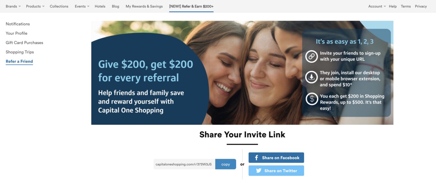 Capital One Shopping 返现网介绍【2025.11 更新：注册有 $80 奖励！】 - 美国信用卡 101