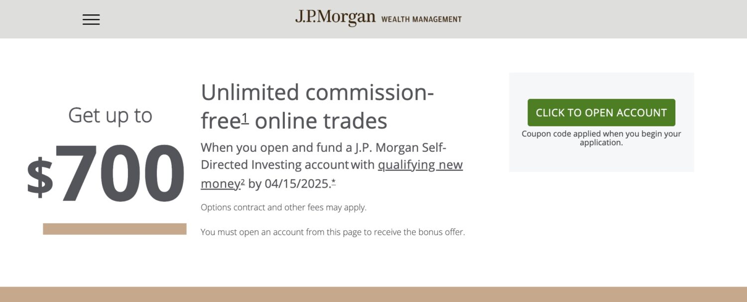 Chase J.P. Morgan Self-Directed Investing 投资账户：最高 $1000 开户奖励！ - 美国信用卡 101