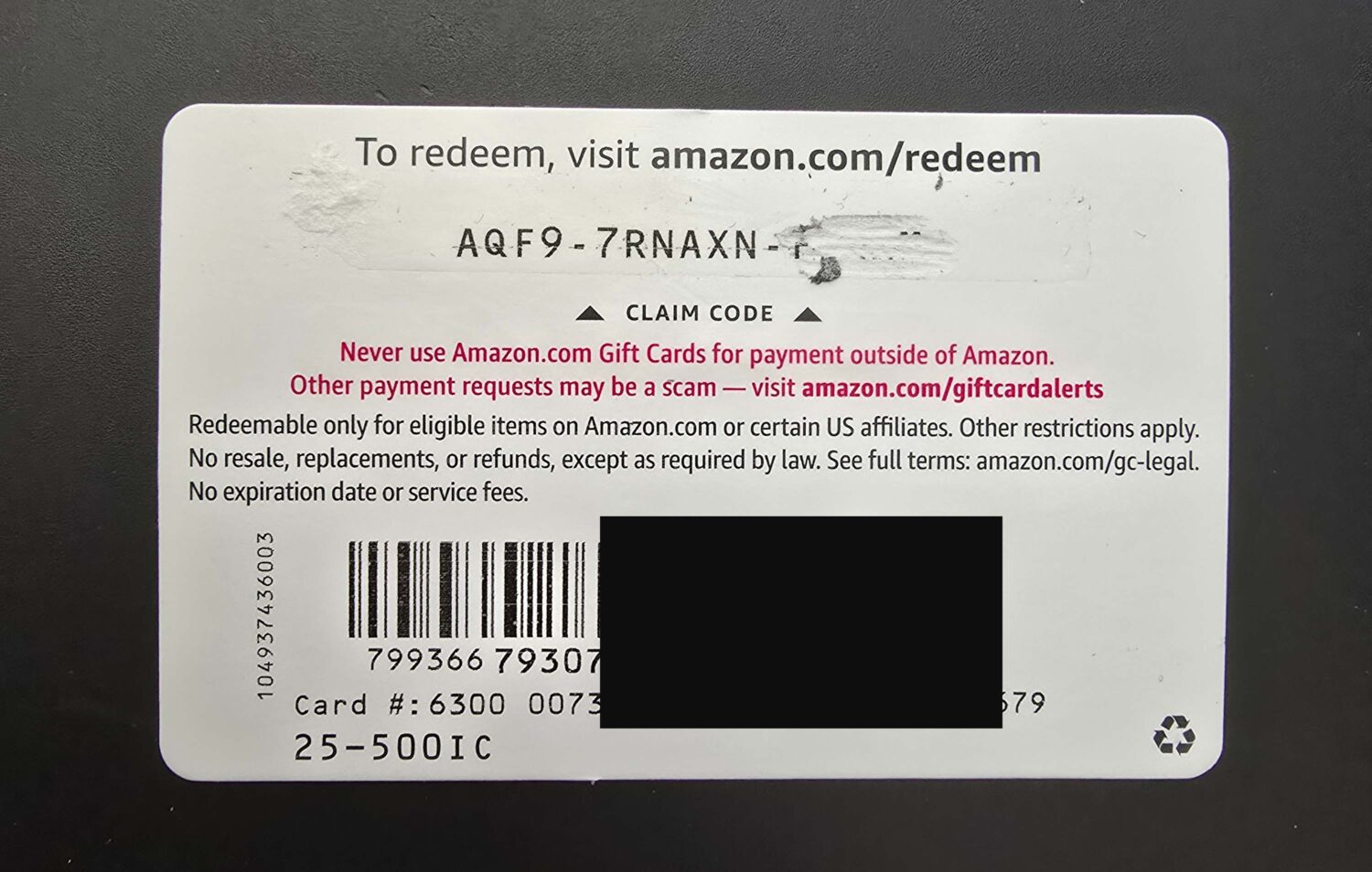 购买 Amazon 礼品卡小心骗子- 美国信用卡 101