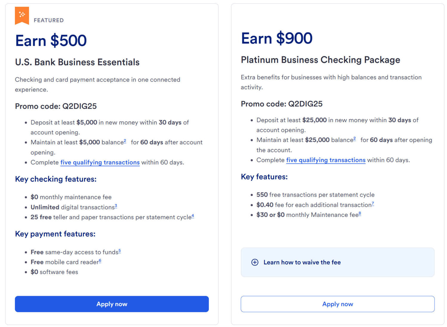 US Bank Business Checking 商业账户【2026.1 更新：最高 $1500 奖励】 - 美国信用卡 101